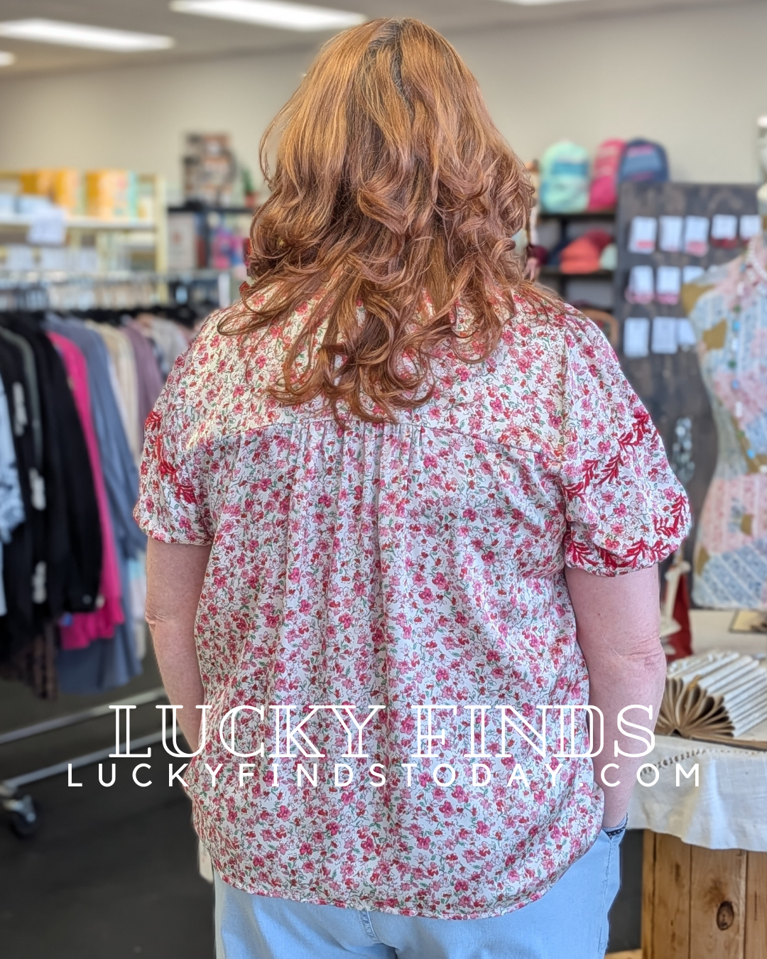 Spring Garden Curvy Top W314