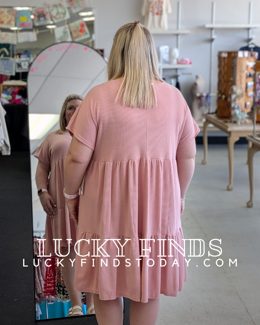 Jordan's Curvy Babydoll Tiered Dress W343