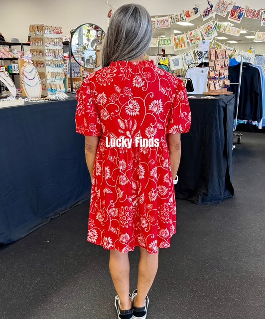 In My Favor Floral Dress W398