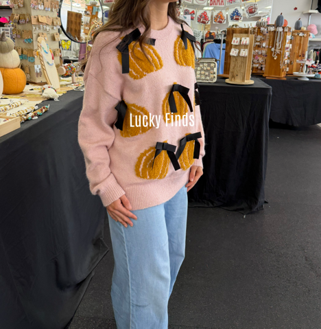 Pumpkins Bowl Sweater Top W482