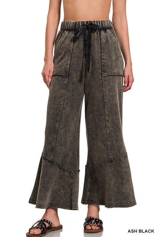 Rugged Charm Wide Leg Pants Z772