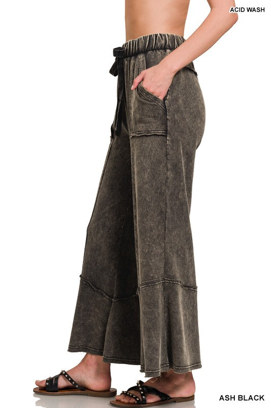 Rugged Charm Wide Leg Pants Z772