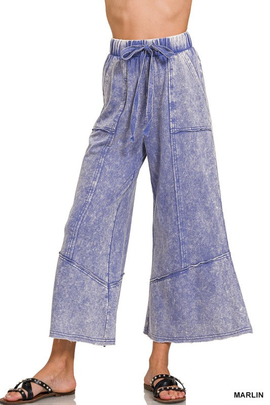 Rugged Charm Wide Leg Pants Z772