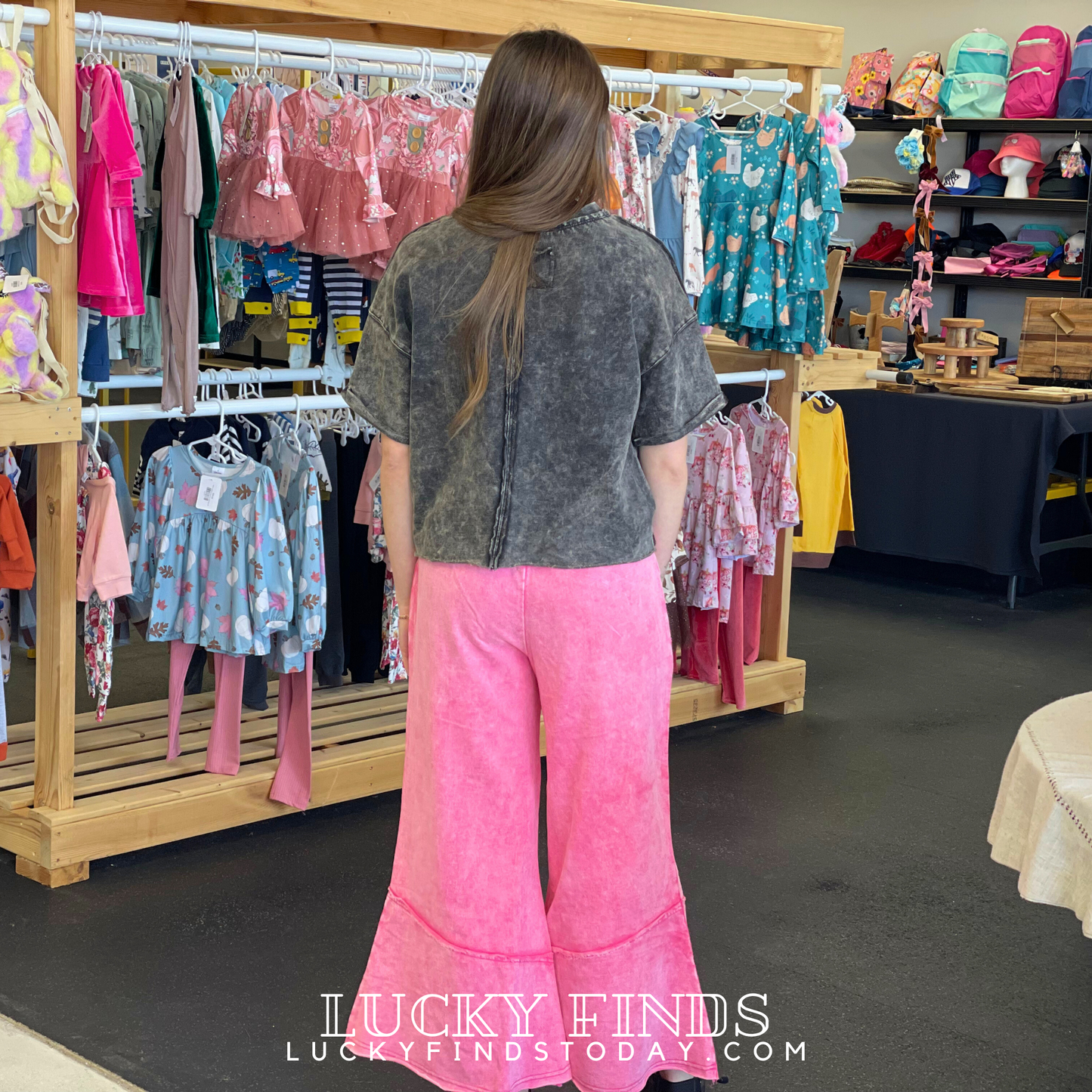 Rugged Charm Wide Leg Pants Z772