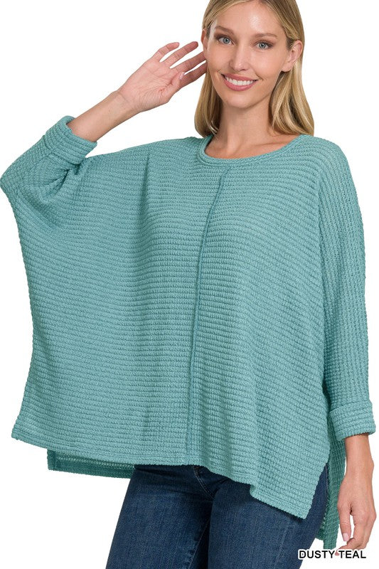 Florence Waffle Knit Top Z776