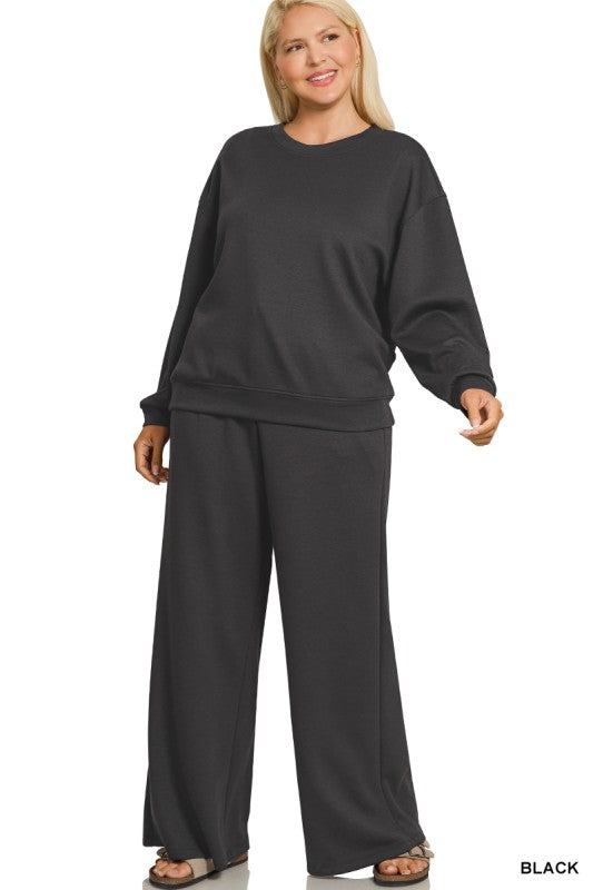 NYC Curvy Scuba Pants Set Z782