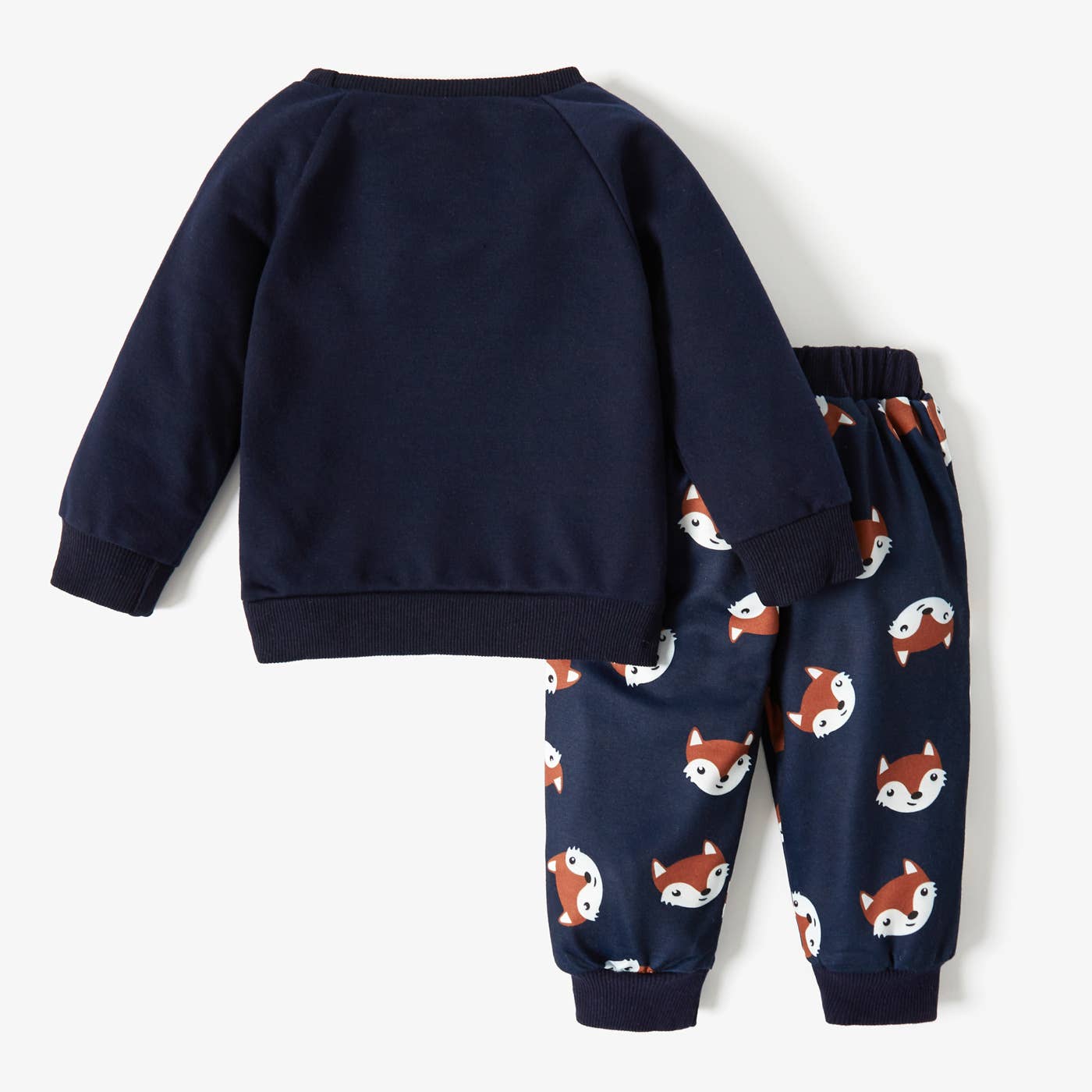 K121 Cartoon Fox Pullover/Pants Set