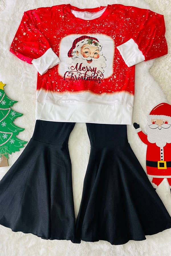 K180 Merry Christmas girls pants set