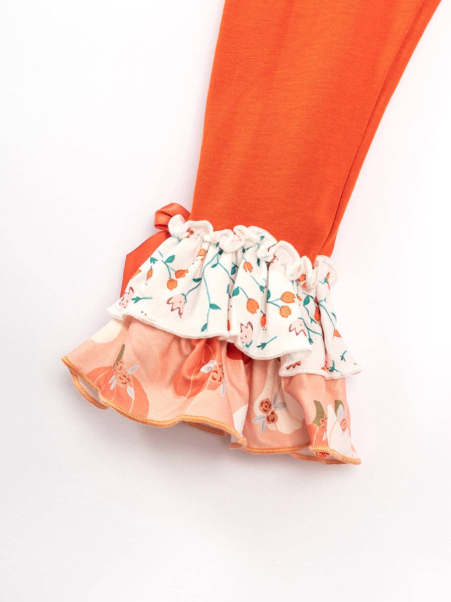 K150 Pumpkin Ruffle Pant Set