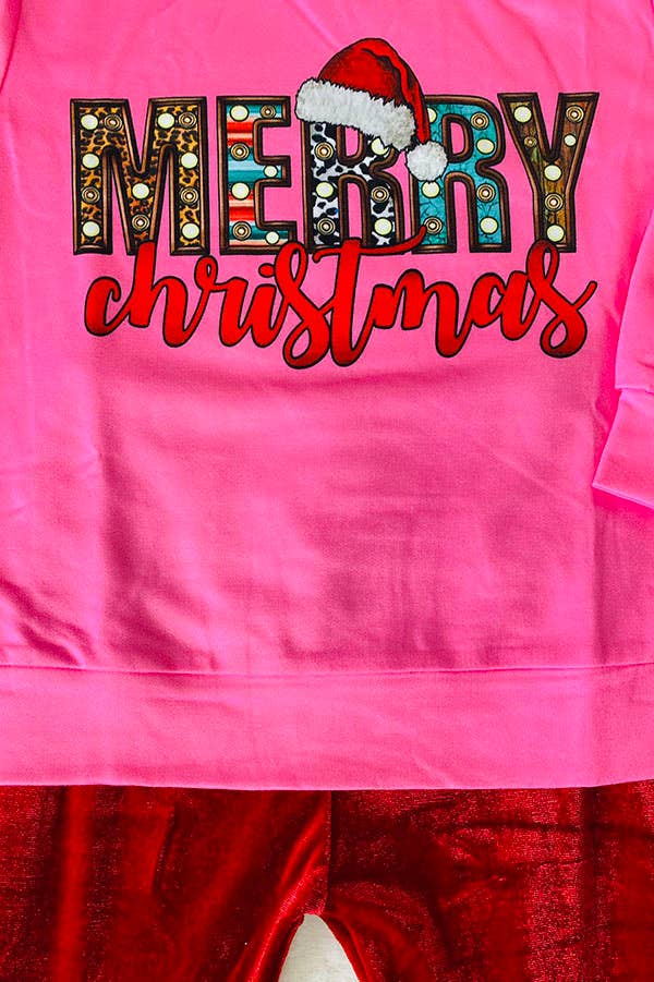K187 CHRISTMAS Girls pants sets