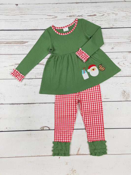 K197 Girls Santa's Milk&Cookie App Set