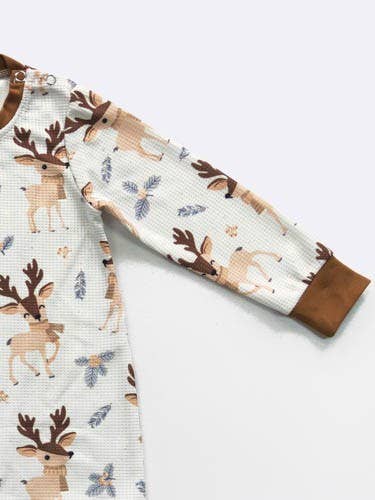 K164 Spruce Deer Boy Romper