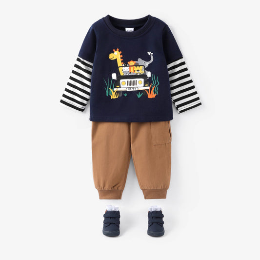 K123 Boy 2pcs Tee/Pants/Socks/Shoes