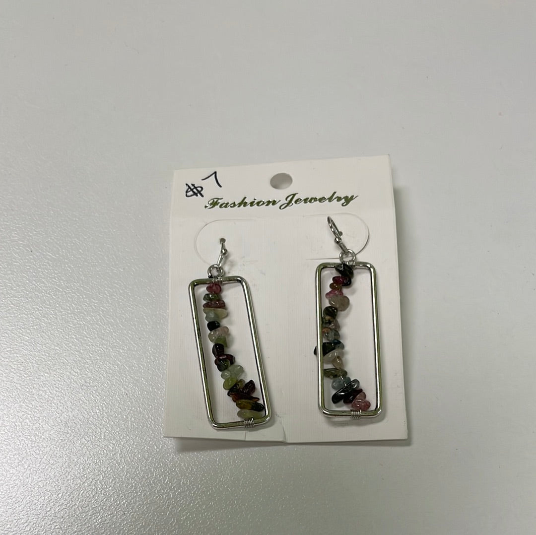 Fluorite In the Water Earrings JN035