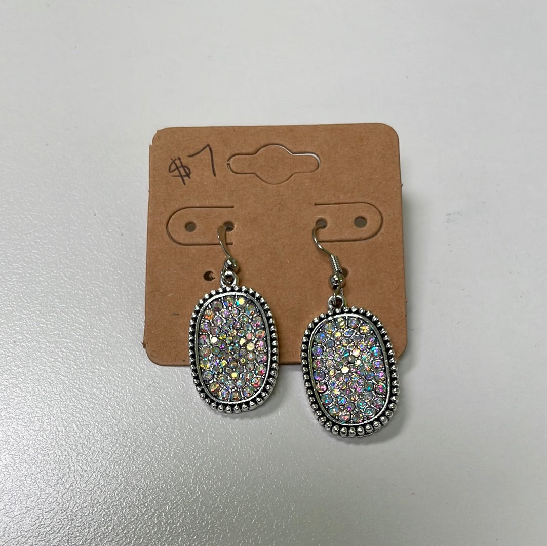 Mirror Mirror on the Oval Earrings JN032