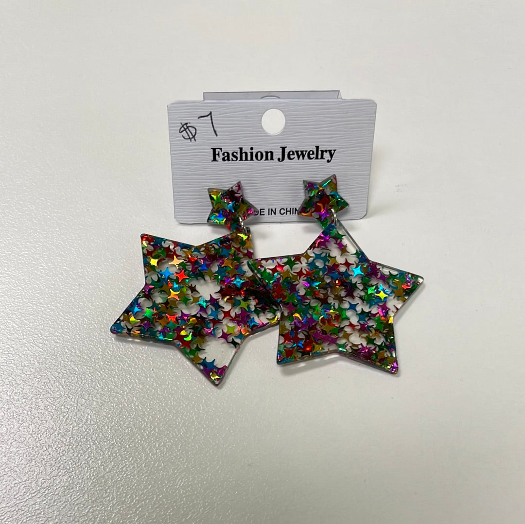 Baby, You’re a Star! Acrylic Star Earrings JN028