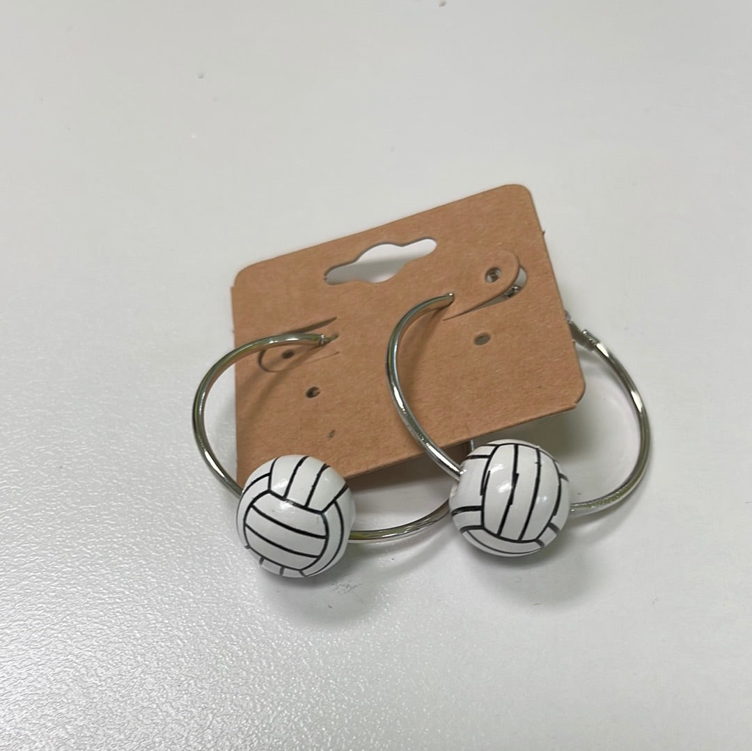 Volleyball Hoop Earrings JN038