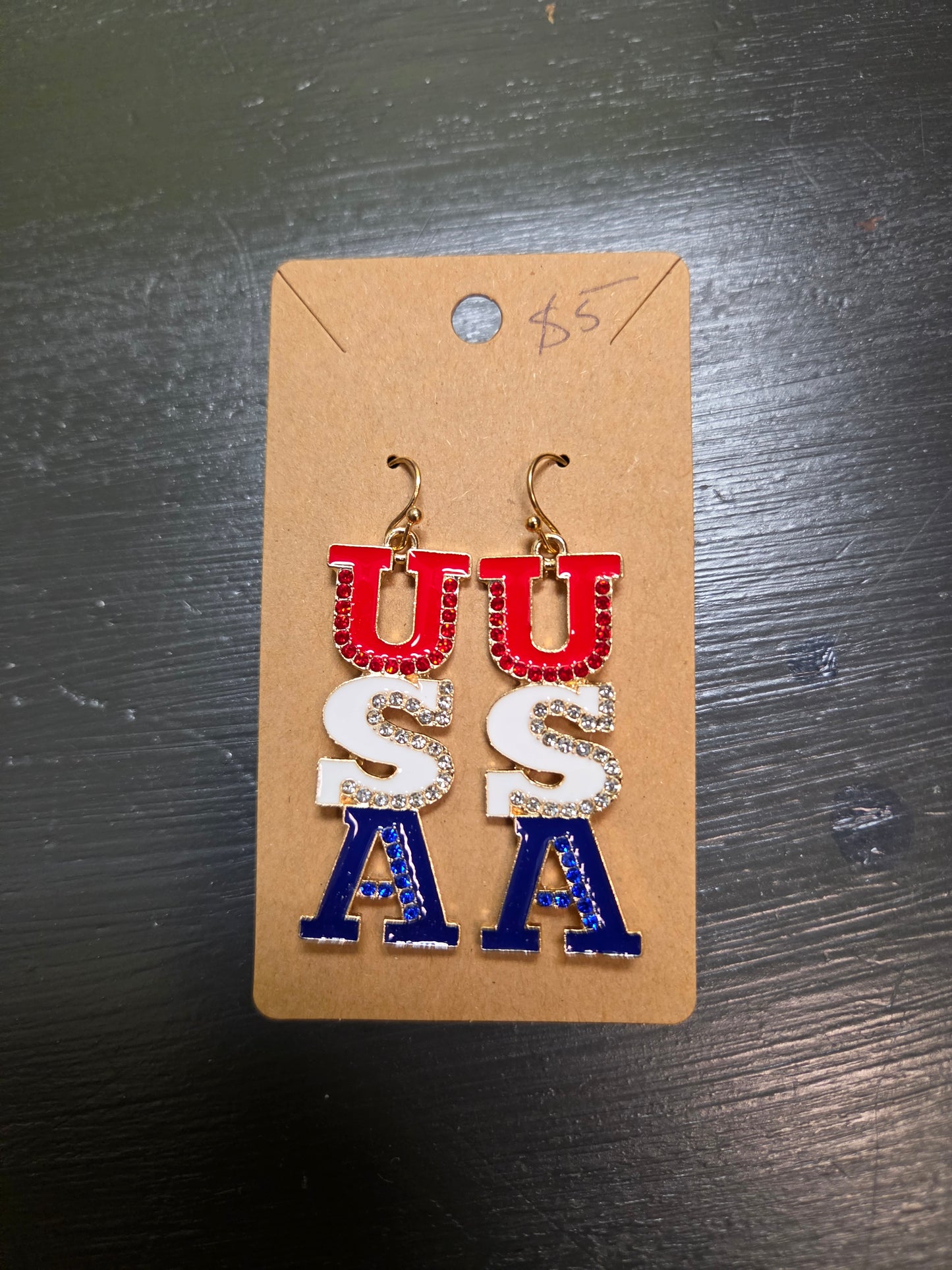 Red White and Blue Earrings