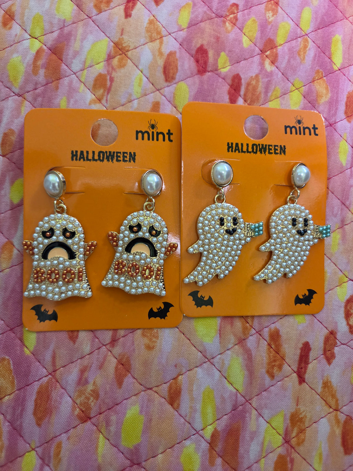 Pearl Ghost Dangle Earrings E09