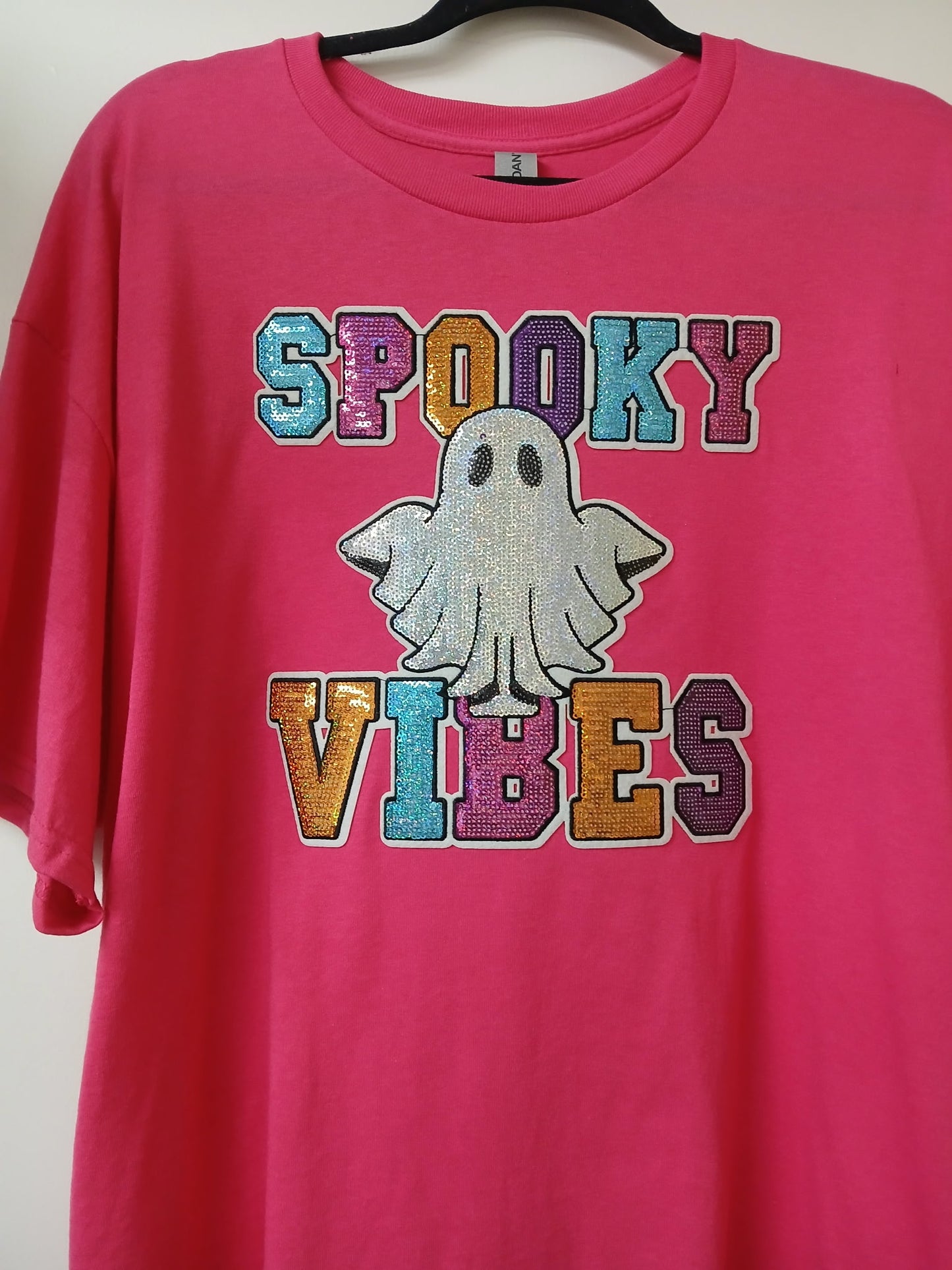 Spooky Vibes Sequin Patch Tee
