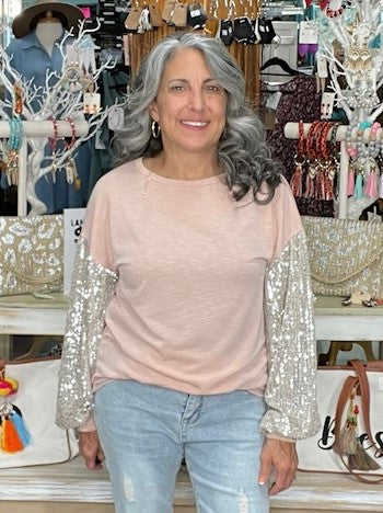 Love Me Sequin Top 7845