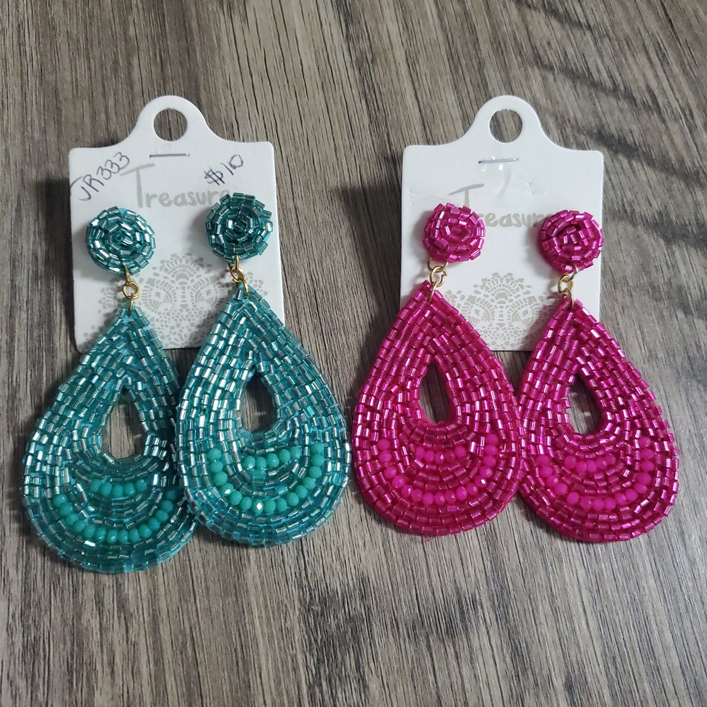 Seed Bead Tear Drop JR333