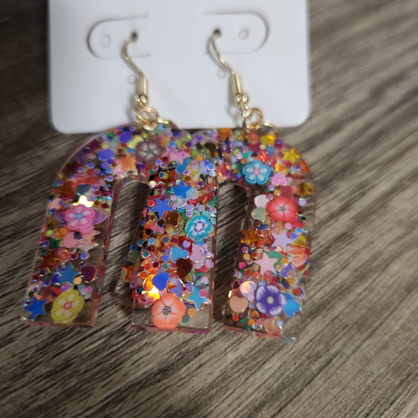 Glitter Arch Earrings JV130