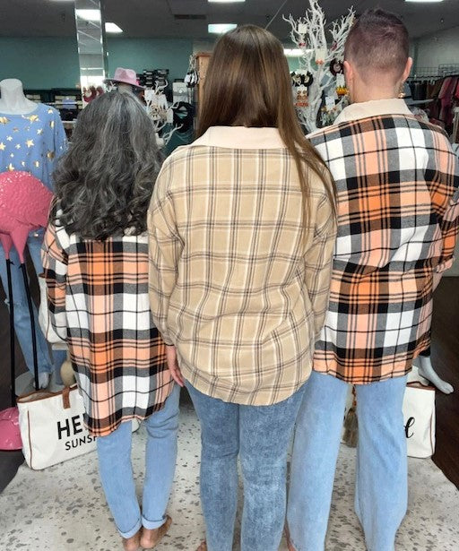 City Park Colorblock Shacket G135 Final Sale