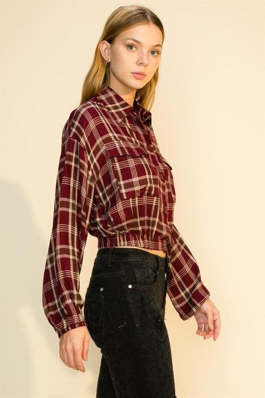 6969 Natalie's Fave Shacket, Burgundy