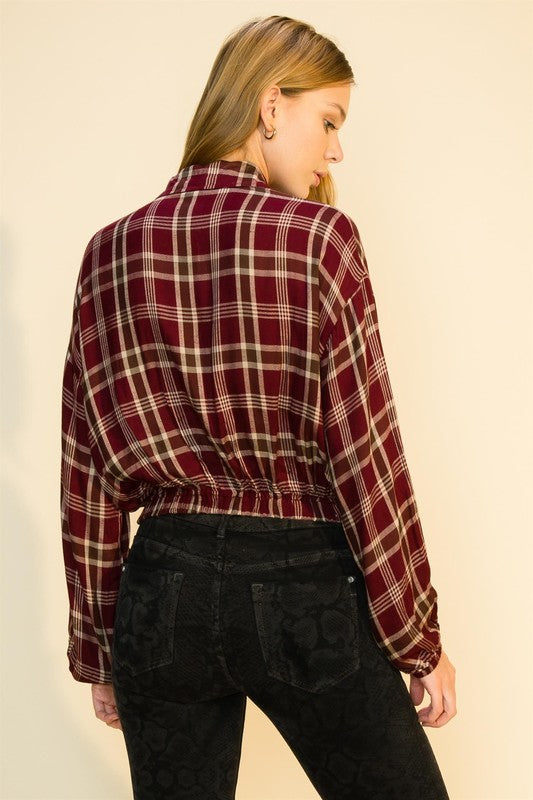 6969 Natalie's Fave Shacket, Burgundy