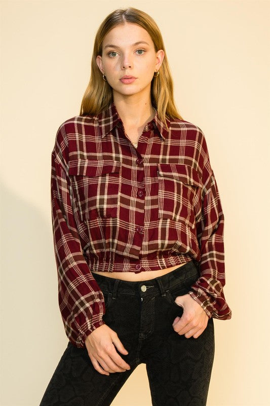 6969 Natalie's Fave Shacket, Burgundy