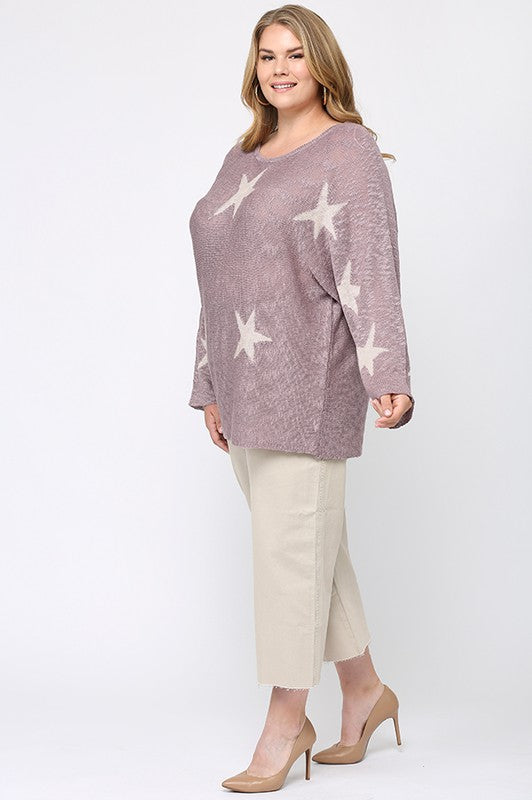 Star Print Tunic Top 7777 Final Sale