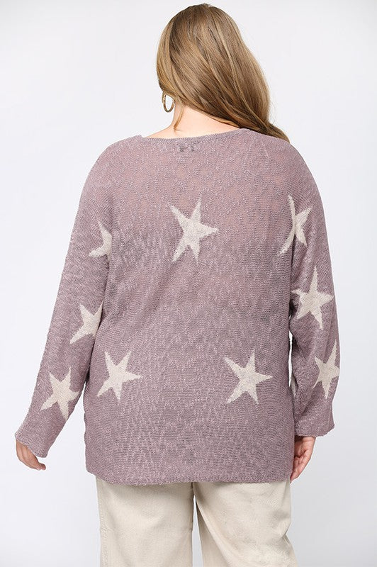 Star Print Tunic Top 7777 Final Sale