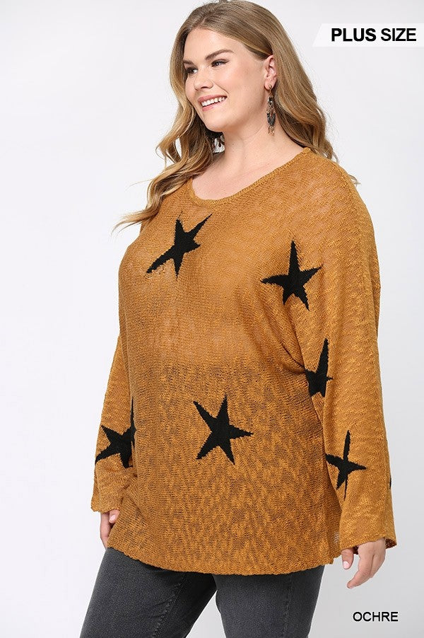Star Print Tunic Top 7777 Final Sale