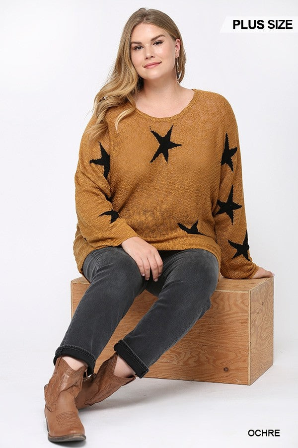 Star Print Tunic Top 7777 Final Sale
