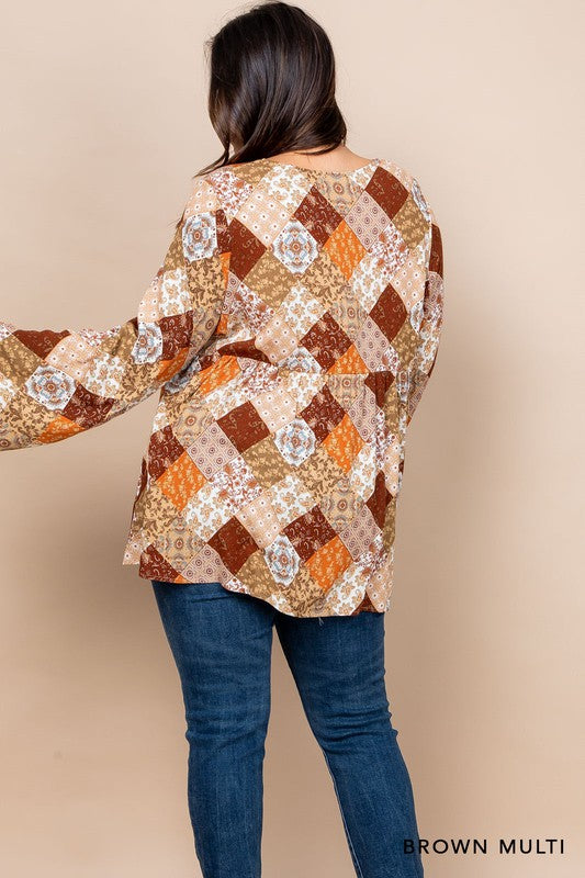 Boulevard Patchwork Top 7828 Final Sale