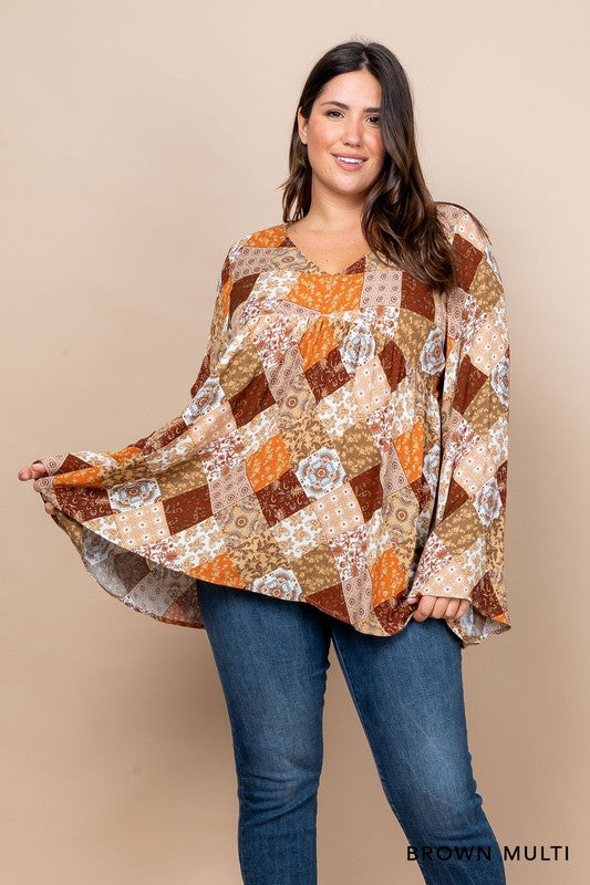Boulevard Patchwork Top 7828 Final Sale