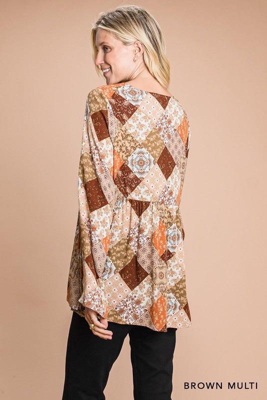 Boulevard Patchwork Top 7828 Final Sale