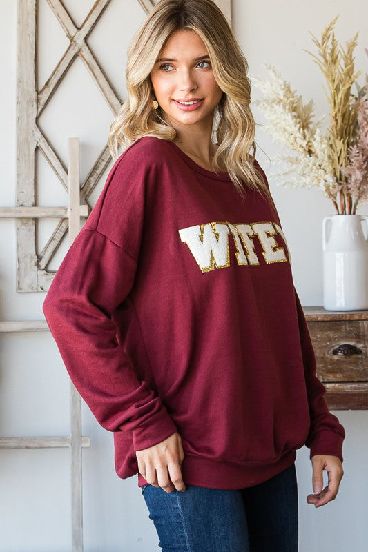 Awesome Wifey Top 7844 Final Sale