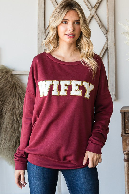 Awesome Wifey Top 7844 Final Sale