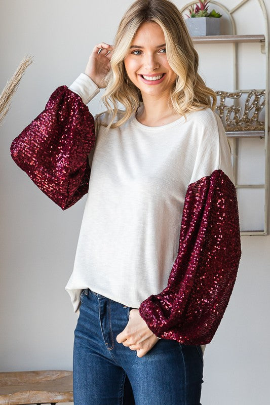 Love Me Sequin Top 7845