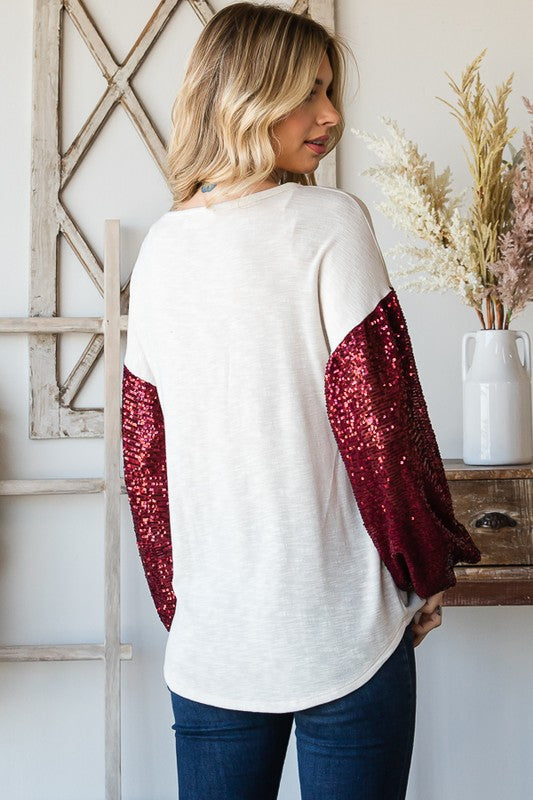 Love Me Sequin Top 7845