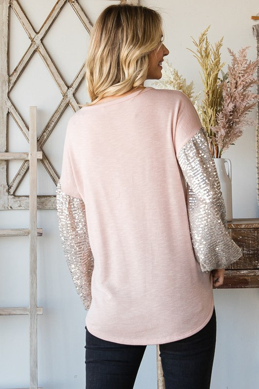 Love Me Sequin Top 7845