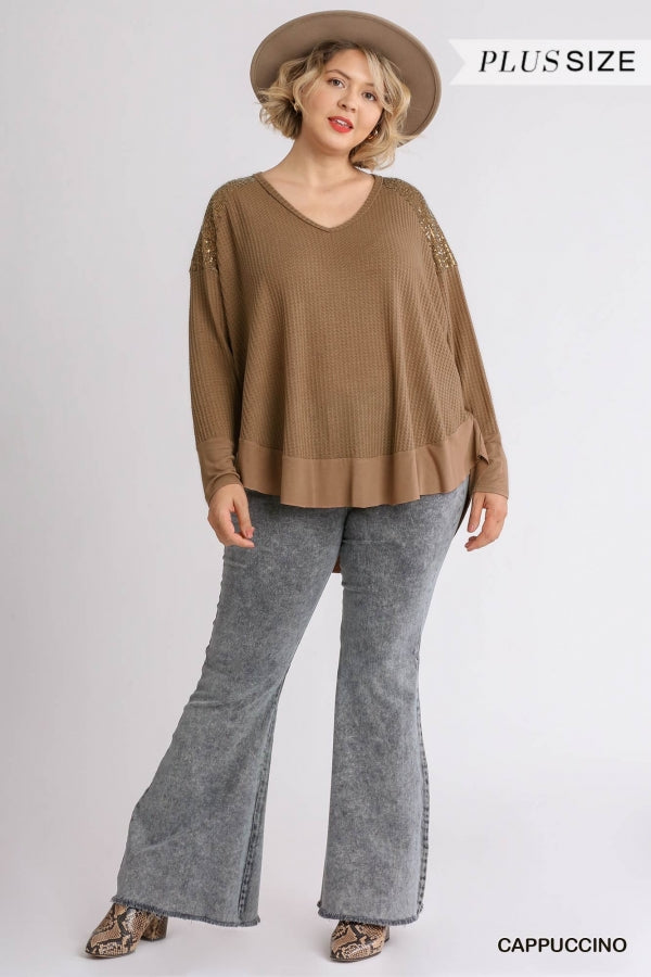 Stylish Sequin Top 7881