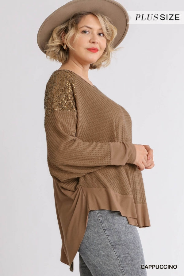 Stylish Sequin Top 7881