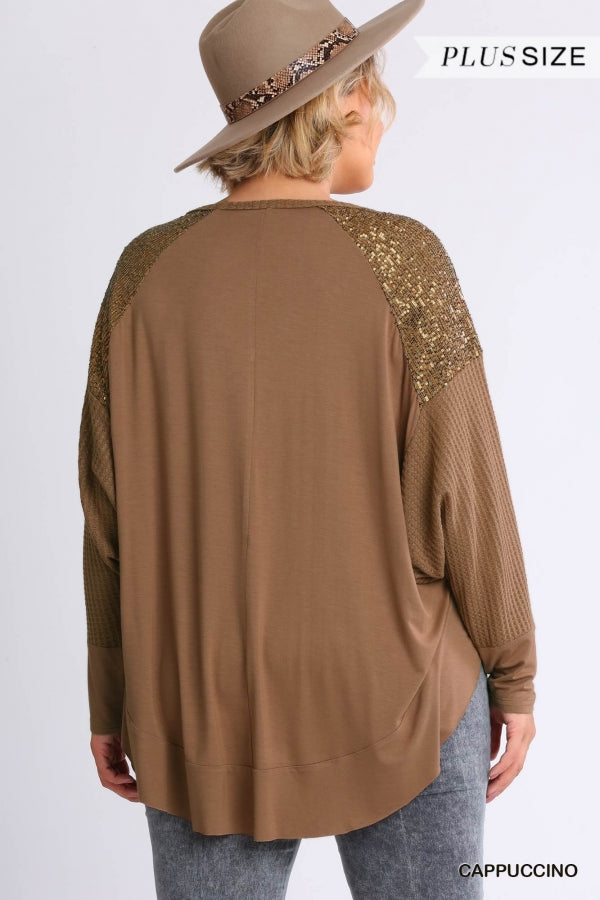Stylish Sequin Top 7881