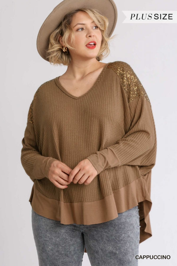 Stylish Sequin Top 7881