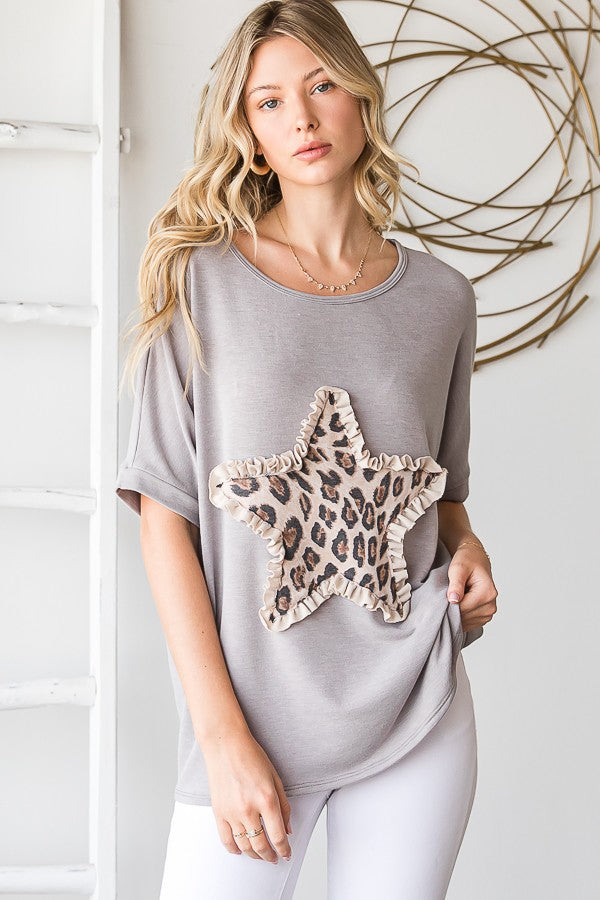 My Fav Star Patch Top 7964