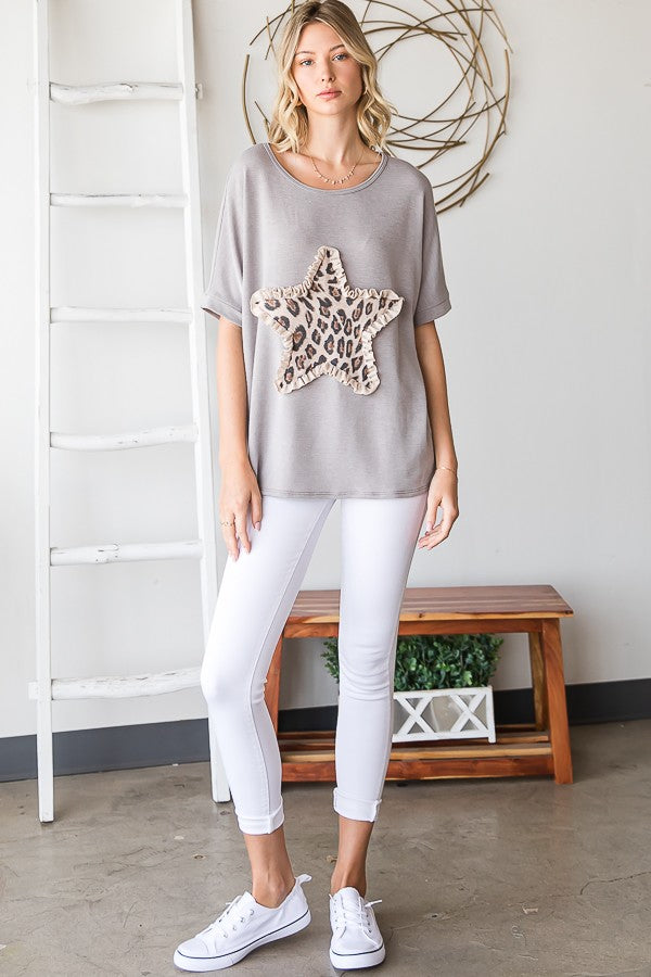 My Fav Star Patch Top 7964