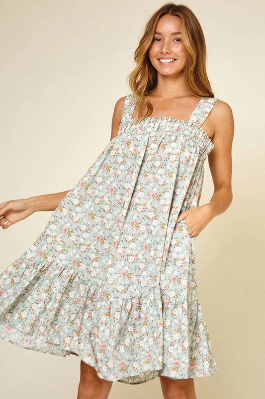 Smocked & Loaded Ruffle Dress 7982 Final Sale